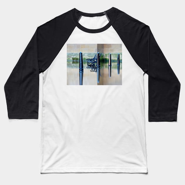 Ouse in Flood, York, England Baseball T-Shirt by GrahamCSmith